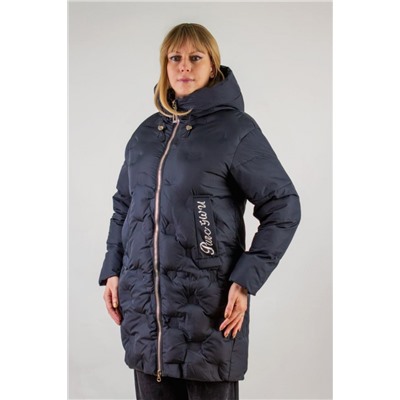 Зимняя куртка с капюшоном арт.611 (Черный)