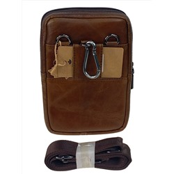 Сумка мужская из натуральной кожи, цвет коричневый