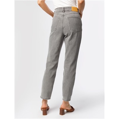 Укороченные джинсы из эластичного денима