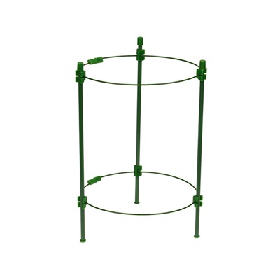 Кустодержатель, d=18 см, h=30 см, 2 кольца, металл, зелёный, Greengo