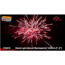 Фейерверк РС9070 Салют, достойный Президента! (1,2", 2" х 126)