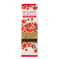 BEAUMYR Увлажняющий крем для рук с экстрактом розы / Rose Hand Cream, 100 мл