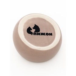 Миска керамическая для грызунов со скошенным краем 30 мл 5.7×5.7×3.5 см, серая