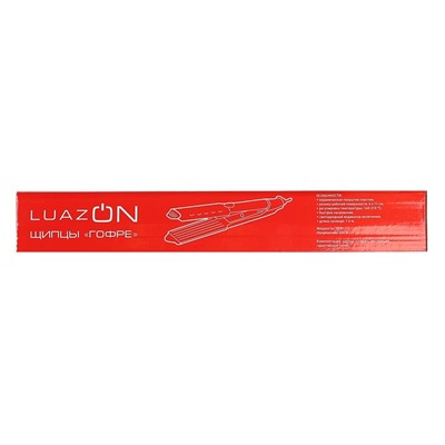 Щипцы-гофре Luazon LW-12, 35 Вт, керамическое покрытие, 40х110 мм, 210 °C, белые