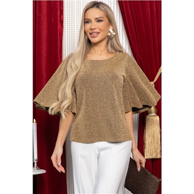 Блуза праздничная Ты ослепляешь! (золото нью) Б14906-1М
