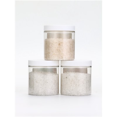 Соль для ванны, набор 3 шт. × 200 г, мандарин, яблочный пунш, имбирное печенье, URAL LAB