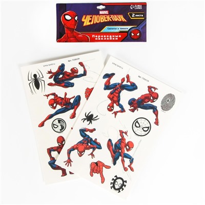 Переводные татуировки детские, светятся в темноте «Человек паук»