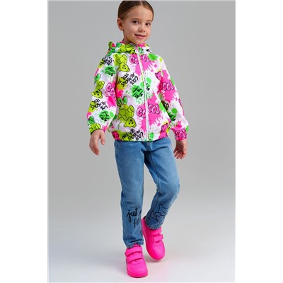 Куртка текстильная с полиуретановым покрытием для девочек (ветровка) PLAYTODAY, 1231510