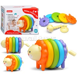 Пирамидка "Зверёк" в коробке