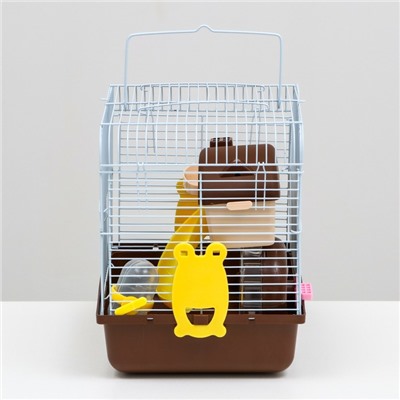 Клетка для грызунов «Пижон», 27×21×26 см укомплектованная, коричневая