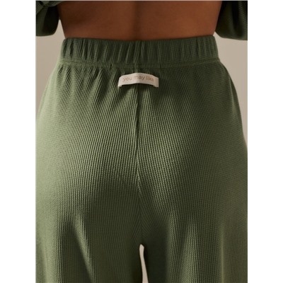 Пижама женская (рубашка, брюки) SL HOME Soft Home, размер 48-50, оливковая