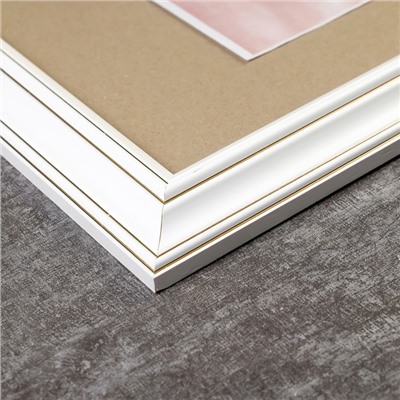 Фоторамка для фото 30×45 см Butte, сосна, (пластиковый экран), белый