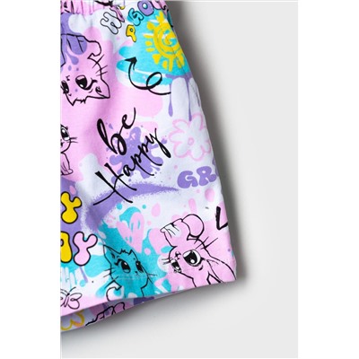 Шорты трикотажные для девочек, 2 шт в комплекте PLAYTODAY, 1240260