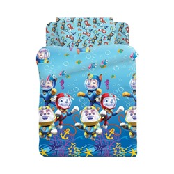 КПБ детск. поплин "Щенячий Патруль" (40х60) Морские щенки