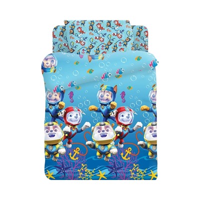 КПБ детск. поплин "Щенячий Патруль" (40х60) Морские щенки