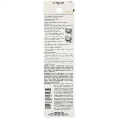 L'Oreal, Механический карандаш для глаз Infallible, оттенок 511 черный, 240 мг
