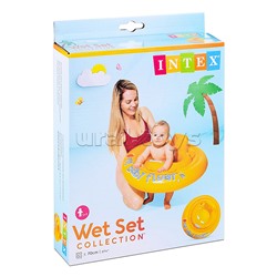 Круг для плавания My baby float, с сиденьем, d=70 см, от 6-12 месяцев, 56585EU INTEX