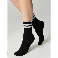 Удлиненные CONTE FANTASY Удлиненные носки с волнистой резинкой в полоску