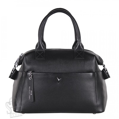 Сумка женская кожаная 5950Q black Polina&Eiterou
