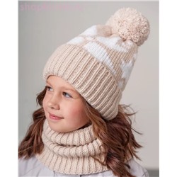 Q 201 D 201 Комплект флис (колпак+снуд) (52-54)