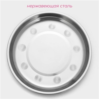 Тарелка «Мэйли», 450 мл, d=19.5 см, толщина 0.33 мм, нержавеющая сталь