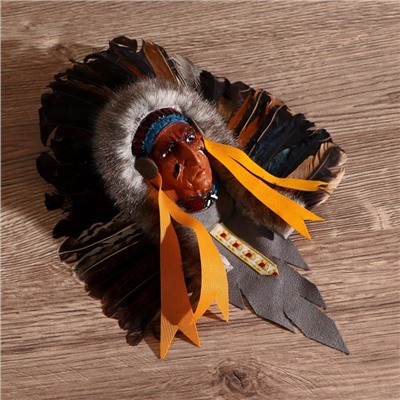 Маска «Индеец Ахига», 15×6×20 см, МИКС