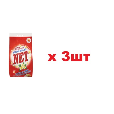 Net Стиральный порошок Красный жасмин 400г 3шт