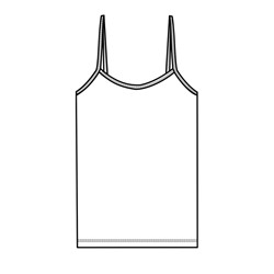 Бесшовная майка  для девочки