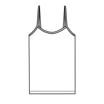 Бесшовная майка  для девочки