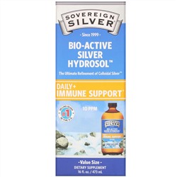 Sovereign Silver, Bio-Active Silver Hydrosol, 10 мкг/мл, 473 мл (16 жидк. унций)