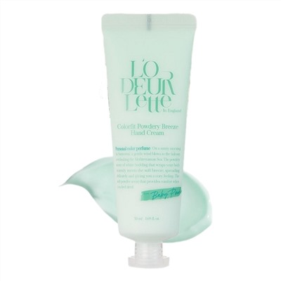 LODEURLETTE Крем для рук увлажняющий / In England Colorfit Powdery Breeze Hand Cream, 50 мл