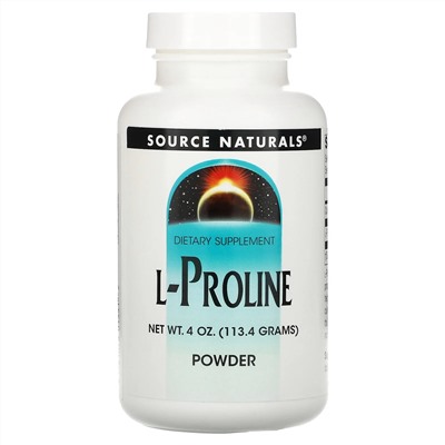 Source Naturals, L-пролин в порошке, 113,4 г (4 унции)