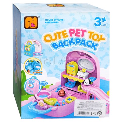 Игровой набор "Домик с животными" с аксессуарами, на батарейках, в коробке