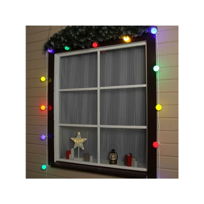 Гирлянда «Белт-лайт» 50 м, IP65, 2W, белая каучуковая нить, шаг 40 см, Е27 (без ламп), 220 В