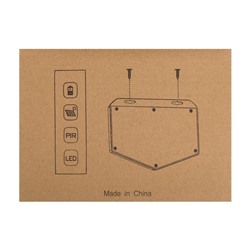 Садовый светильник, уличный, на солнечной батарее с датчиком движения, накладной, 100 LED, свечение белое