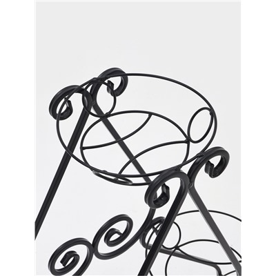 Подставка для цветов «Букет», d=17 см, цвет чёрный