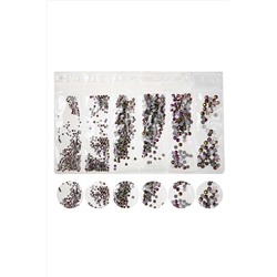 Nail Art Набор страз для ногтей, розово-желтый KRISTALLER, 1107761