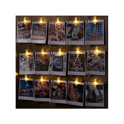 УЦЕНКА НИТЬ ROSA DECOR "Прищепки цыплята", LED-20-3V, ААх2 (не в компл.), фиксинг, Т/БЕЛЫЙ 1097166