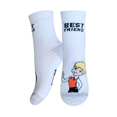 Классические БРЕСТСКИЕ НОСКИ ДЕТСКИЕ 3053 СМФ "Малыш и Карлсон"