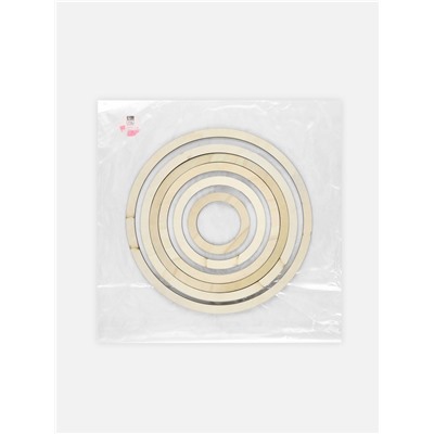 Набор основ для макраме, круглых, 6 шт., 4 мм, d=10/15/19.5/22.5/25.5/30 см