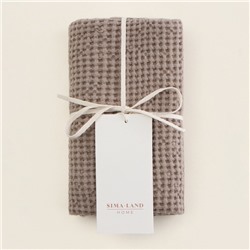 Полотенце вафельное SL HOME: Linen «Саббиа», 40×70 см, бежевое