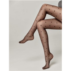 Колготки женские CONTE Колготки с рисунком "сердечки" BONHEUR
