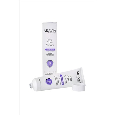 Aravia Крем для рук и ногтей защитный с пребиотиками и ниацинамидом / Vita Care Cream, 100 мл KRISTALLER, 1108255