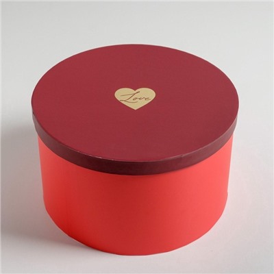 Набор коробок для цветов 3 в 1, упаковка подарочная, «Красный», 18×18×13 см - 25×25×15 см