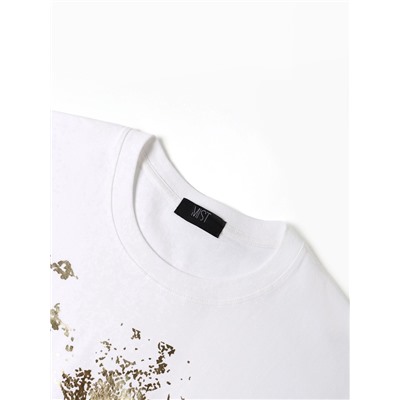 Футболка женская MIST Gold, размер 42, белая