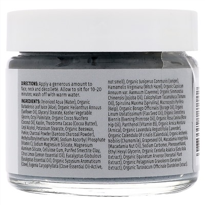 Reviva Labs, маска с бамбуковым углем, уменьшающая поры, 55 г (2 унции)