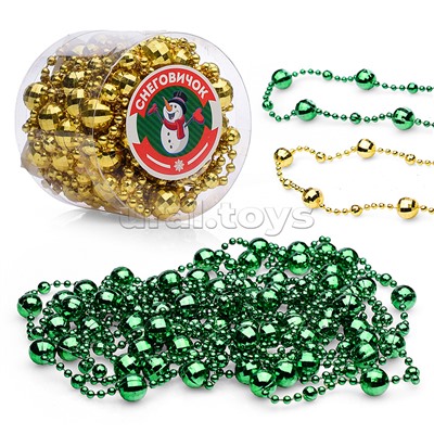 Новогоднее украшение "Бусы" 5м, в банке