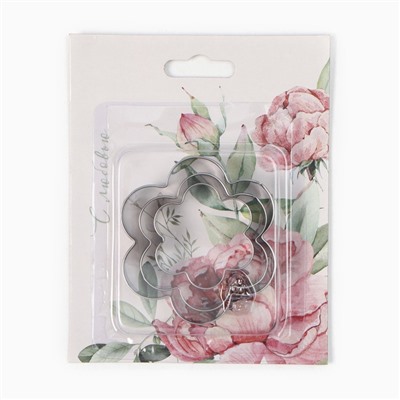 Набор Tenderness: полотенце 40×73 см, саржа 190 г/м², формочки для печенья