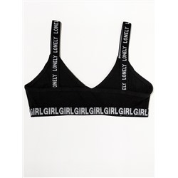 4024-02 Топ для девочки черный (BAYKAR)