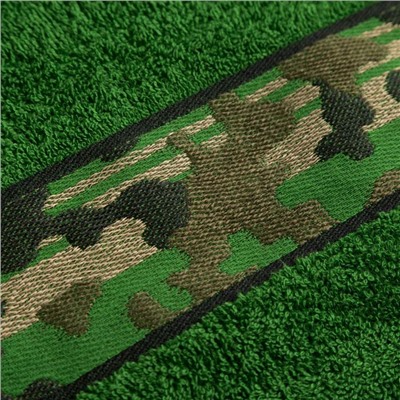 Полотенце махровое Love Life «Милитари» 30×60 см, цв. хаки, 100% хлопок, 360 г/м²